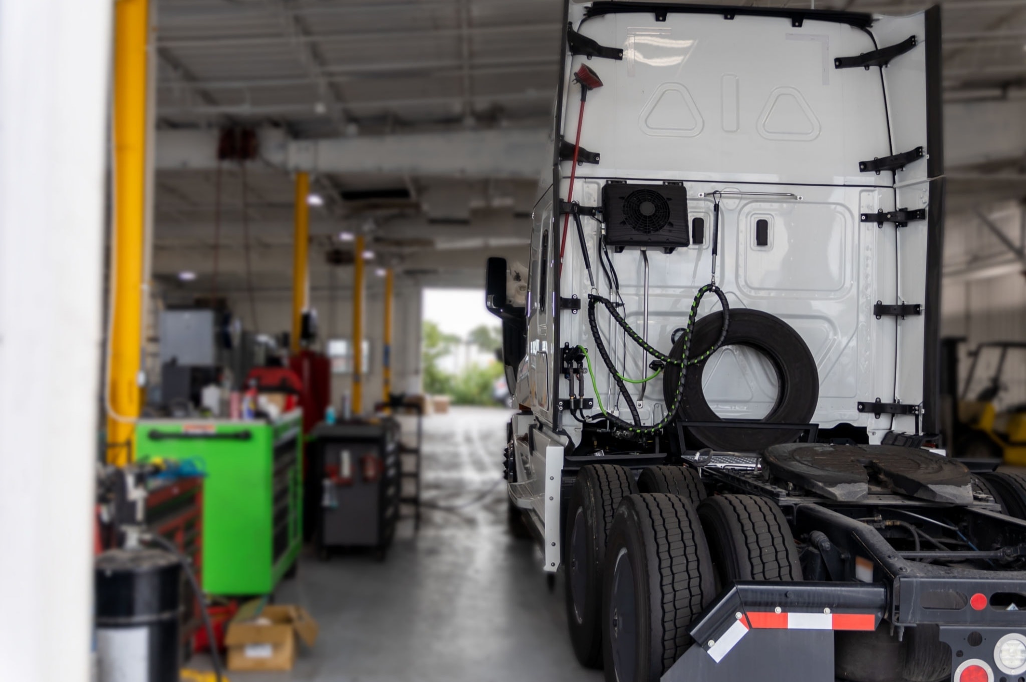JRF Express truck at service facility